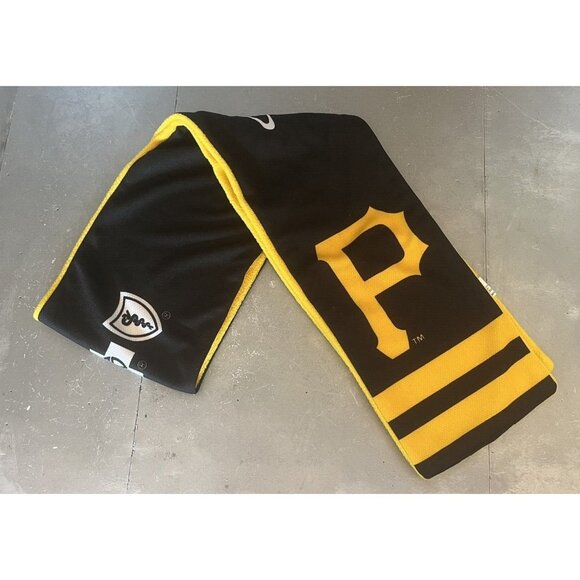 Pittsburgh Pirates Scarf Black Yellow Baseball Game Day Highmark 56" SGA Promo - Picture 2 of 6